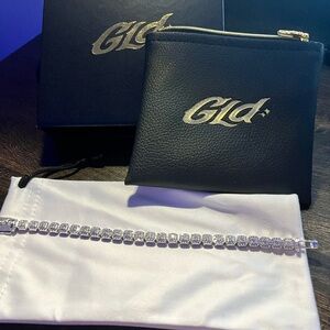 Gld white gold diamond tennis bracelet